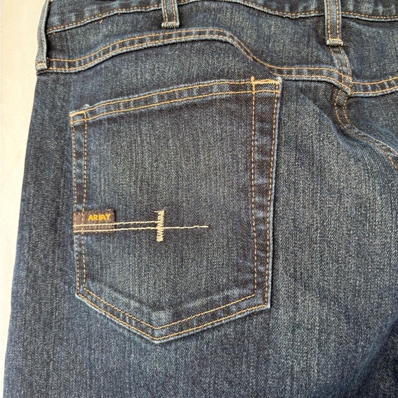 Ariat Men's Straight Leg Blue Jeans - Picture 5 of 16